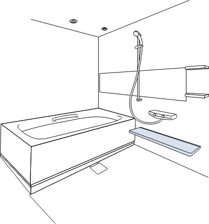 Platte Badezimmerschrank