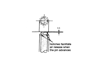 Abbildung 3.21: Gas venting using an ejector pin
