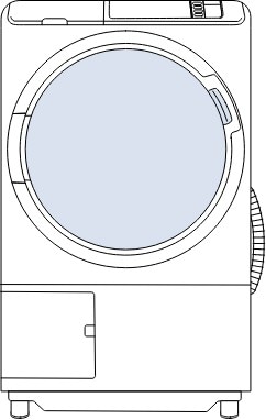 ドラム式洗濯機蓋