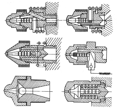 Figure 2.2: Closed nozzles for nylon applications